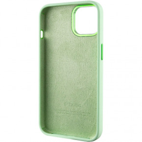  Epik Silicone Case Metal Buttons (AA) Apple iPhone 14 (6.1)  / Pistachio 6