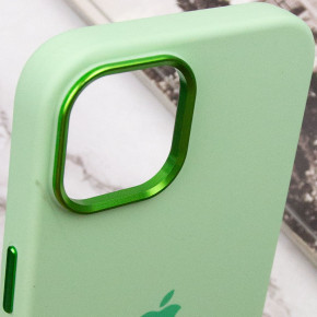  Epik Silicone Case Metal Buttons (AA) Apple iPhone 14 (6.1)  / Pistachio 9