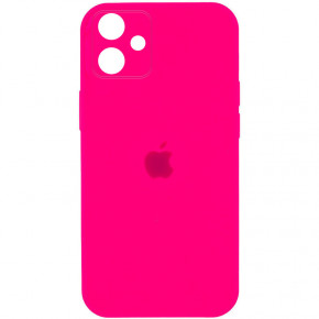  Epik Silicone Case Square Full Camera Protective (AA) Apple iPhone 11 (6.1)  / Barbie pink