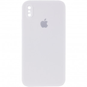  Epik Silicone Case Square Full Camera Protective (AA) Apple iPhone XS (5.8)  / White