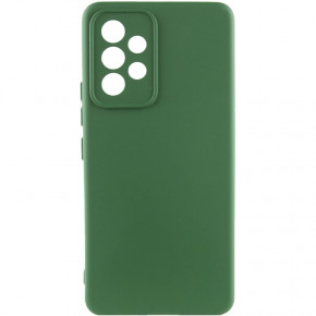  Epik Silicone Cover Lakshmi Full Camera (A) Samsung Galaxy A73 5G  / Dark green 