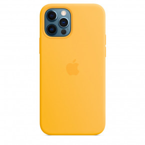  Epik Silicone case (AAA) full with Magsafe Apple iPhone 12 Pro / 12 (6.1)  / Sunflower