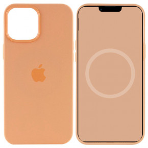  Epik Silicone case (AAA) full with Magsafe and Animation Apple iPhone 15 Plus (6.7)  / Orange Sorbet