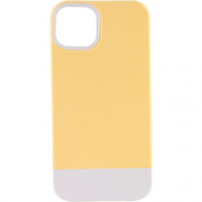  Epik TPU+PC Bichromatic Apple iPhone 12 Pro Max (6.7) Creamy-yellow / White