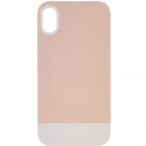  Epik TPU+PC Bichromatic Apple iPhone XR (6.1) Grey-beige / White