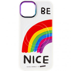 TPU+PC  Epik Funny pictures with MagSafe Apple iPhone 12 Pro / 12 (6.1) Be Nice