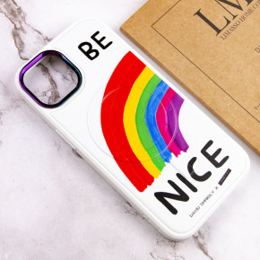 TPU+PC  Epik Funny pictures with MagSafe Apple iPhone 12 Pro / 12 (6.1) Be Nice 5