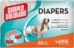     Simple Solution Disposable Diapers Large 12  (ss10585)