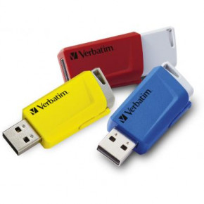 USB   Verbatim 3x16GB Store 'n' Click Red/Blue/Yellow USB 3.2 (49306) 12