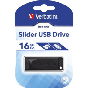 USB   Verbatim 16GB Slider Black USB 2.0 (98696) 6