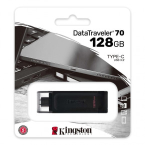  USB3.2 128GB Type-C Kingston DataTraveler 70 Black (DT70/128GB) 4