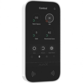  Ajax KeyPad TouchScreen (8EU) white 3