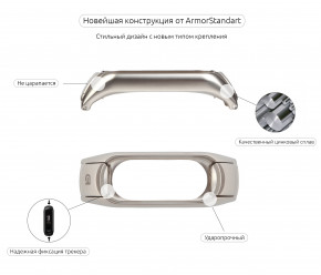  Armorstandart Sport Loop Band Xiaomi Mi Band 3 Grey/Pink (ARM52264) 5