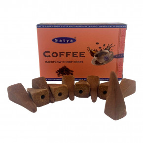  Coffee Backflow Dhoop Cone  Satya 10   