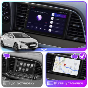  Lesko  Hyundai Elantra VI (AD)  2018-2020 IPS 9 2/32Gb CarPlay 4G Wi-Fi GPS Prime 4