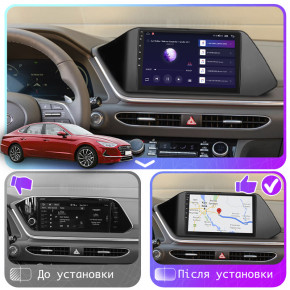  Lesko  Hyundai Sonata VIII (DN8) 2019-2020 IPS 10 4/64Gb CarPlay 4G Wi-Fi GPS Prime  4