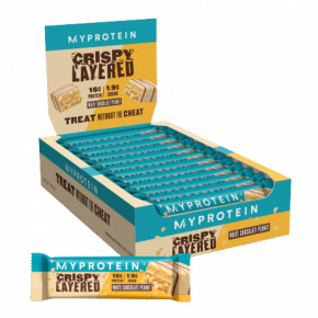 Myprotein Crispy Layered 12x58g White Chocolate Peanut