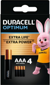   Duracell Optimum AAA (LR03) 4  (5000394158726)
