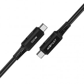   Acefast C4-03 USB-C to USB-C 100W aluminum alloy (1m) Black 3