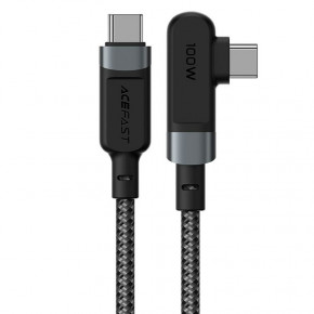   Acefast C5-03 USB-C to USB-C 100W right angled aluminum alloy (1m) Black