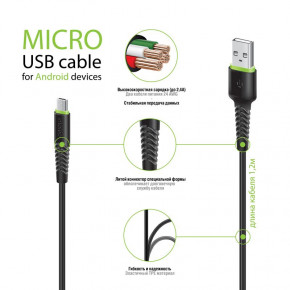  Intaleo CBFLEXM1 USB-microUSB 1.2 Black (1283126487453) 3