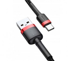  Baseus cafule Cable USB For Type-C 3A 1  Red+Black (CATKLF-B91) 3