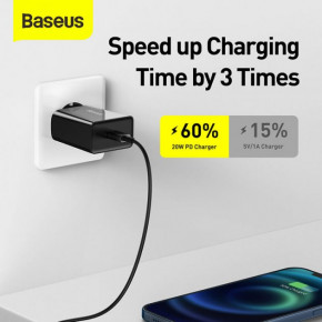   BASEUS Speed Mini Quick Charger 1C |1Type-C, PD/QC,20W, 3A| (CCFS-SN02)  5