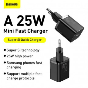   Baseus Super si Quick Charger 1C |1Type-C, QC/PD, 25W|  7
