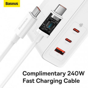   Baseus Type-C to Typc-C cable Gan5 Pro Fast Charger |1USB/2Type-C, PD/QC, 140W/5A| (CCGP100202)  9
