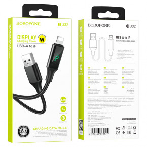  Borofone USB - Apple Lightning 2.4 A 1.2  Black (BU32LB) 5