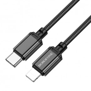  Borofone BX87 Sharp USB Type-C Lightning 20W 1m Black (BX87LPB)