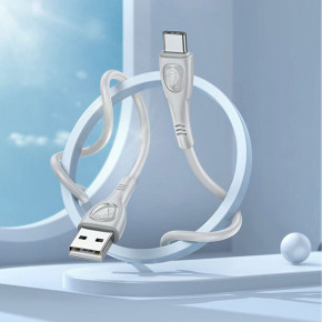  Borofone BX98 USB Type A - Type-C 3 A 1  Gray (BX98CG) 3