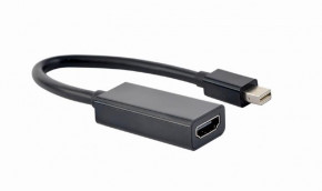  Cablexpert Mini DisplayPort - HDMI 0.15  Black (A-mDPM-HDMIF4K-01)