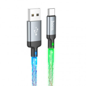  Hoco U 112 USB Type A Type-C 3 A 1  Gray (6931474788818)