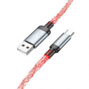 Hoco U 112 USB Type A Type-C 3 A 1  Gray (6931474788818) 3