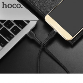 Hoco U31 USB Type-C 2.4 A 1  Black (6957531053958) 4