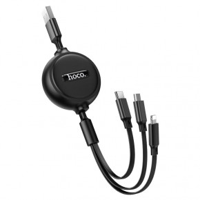   Hoco X75 3 in 1 Lightning - Micro-USB -Type-C 1  Black 3