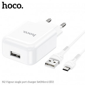   Hoco Micro USB cable vigour N2 |1USB, 2.1A| (Safety Certified)  3