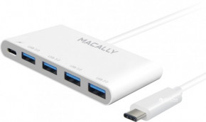     Macally USB-C Hub & Adapters Series white (UC3HUB4C)