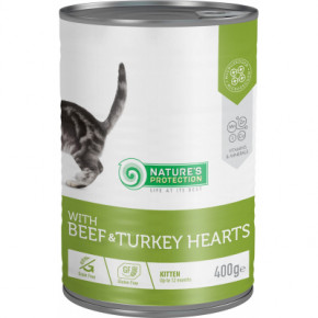    Nature's Protection Kitten Beef & Turkey hearts 400  (KIK45610)