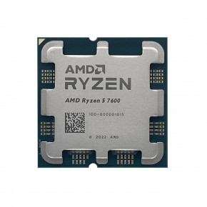  AMD Ryzen 5 7600 (6C/12T, 4.7-5.1GHz,32MB,65W,AM5) tray (100-000001015)