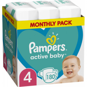  Pampers Active Baby Maxi  4 (9-14 ) 180  (8006540032725)