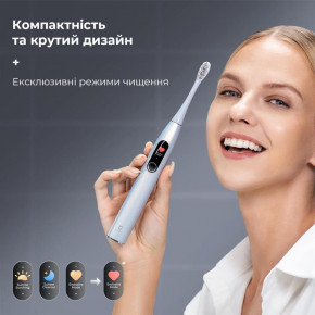    Oclean X Pro Digital Electric Toothbrush Glamour Silver (6970810552560) 3