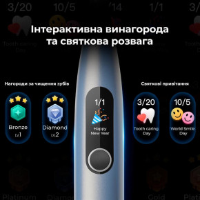    Oclean X Pro Digital Electric Toothbrush Glamour Silver (6970810552560) 5