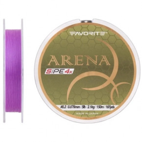  Favorite Arena PE 4x 150m 0.175/0.071mm 3.5lb/1.4kg Purple (1693.10.96) 3