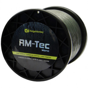  RidgeMonkey RM-Tec Mono 1200m 0.38mm 15lb/6.8kg Green (9168.02.07)