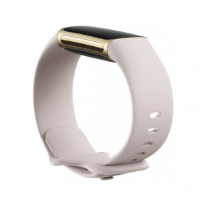 - Fitbit Charge 5 Lunar White/Soft Gold Stainless Steel 4
