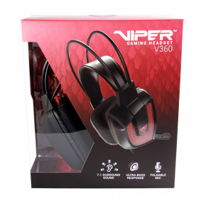 Patriot Viper V360 Virtual 7.1 Headset Black/Red (PV3607UMLK) 7
