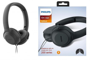  Philips UpBeat TAUH201 On-ear Mic Black (JN63TAUH201BK/00)