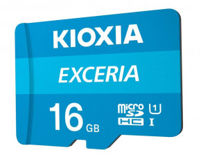   MicroSDHC 16GB UHS-I Class 10 Kioxia Exceria R100MB/s (LMEX1L016GG2) + SD- 3